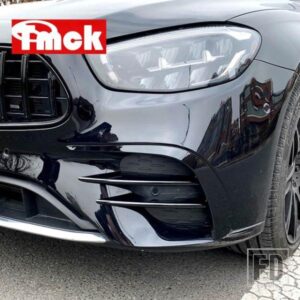 メルセデスベンツ Eクラス W213 E260 E300 E350 E450 AMG E53 2021 + カーアクセサリーボディフロントバンパーフェンダーリップトリムカバース