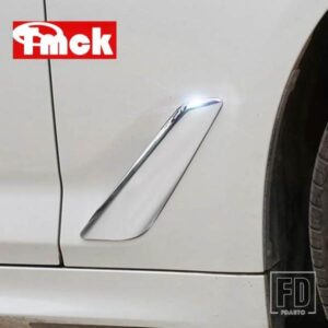 BMW 5シリーズ G30 G31 2017-22 ステンレスカーアクセサリーフロントフェンダーサイドエアアウトレットトリムカバー