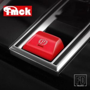 ポルシェ パナメーラ 971 カイエン 2017-2022 カーアクセサリーセンターコンソール電子ハンドブレーキ P ボタンパッチトリムカバーステッカー