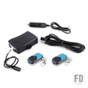 汎用 マフラー電気バルブカットアウトシステムダンプリモコンスイッチ 12V 車ワイヤレスリモコンキット 13インチ