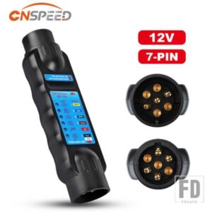 トレーラーソケットテスター牽引バープラグソケット診断ツール 7 ピン 12V キャラバン牽引牽引バーライト配線テスターアクセサリー