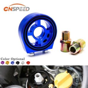 汎用 M20X1.5 と 3/4-16 カーオイルフィルタークーラーサンドイッチプレートアダプター油圧温度アダプターカーメーターアルミ