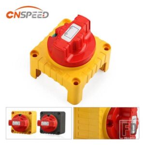 バッテリースイッチ 12V/24V 300AMP バッテリー切断スイッチノブスイッチ電源スイッチメインバッテリースイッチ真鍮銀メッキスタッド