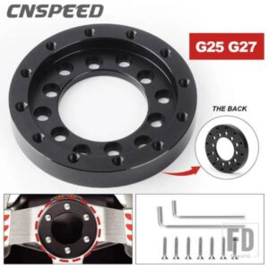 73mmステアリングホイールアダプタプレートロジクール G25 G27 にフィット 13インチ14インチ ステアリングホイール PCD レーシングカーゲーム