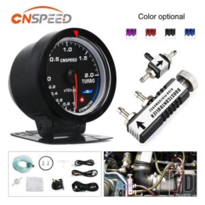 60mmターボブーストゲージ-1-2 バースモークレン自動ターボブーストコントローラキット 1-30 PSI