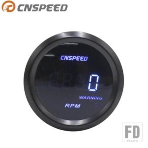 デジタル 2インチ52mm自動タコメーターゲージ 0-9000 RPM ブルー LED ライトタコメーターメーターゲージ