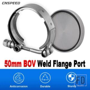 汎用 合金 2インチ 50 mm BOV フランジアダプタブロックオフプレートキャッププラグブランキングプレートクランプ