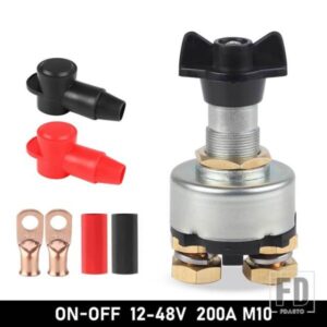 バッテリーアイソレータカットオフスイッチ 12V/48V 200A ロータリーキルカットオフスイッチルーカス SSB106 スタイル RV ヨット車両用