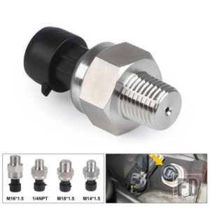 汎用 油圧センサー 1/4NPT M14 * 1.5 M16 * 1.5 M18 * 1.5 燃料圧力センサー 12V/24V 自動車トラックに適合
