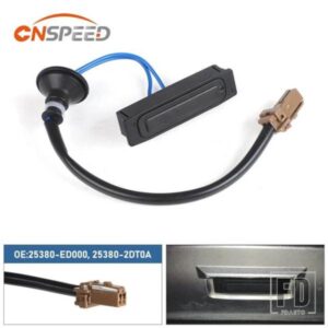 日産 ブラック ABS OE 25380-2DT0A 25380-ED000 リアトランクオープニングボタンブーツリリーススイッチテールゲート マキシマ 09-14