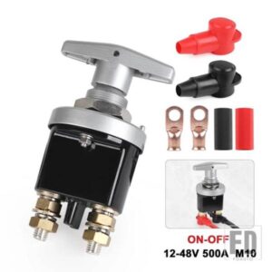 RV キャンピングカー バン トラック ボート自動車 1500A 12/48V バッテリーキルマススイッチキットバッテリーアイソレーター断路器