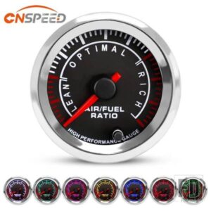 2 ''52mm 12V 空燃比ゲージ 7 色ポインター狭帯域空燃比 AFR メーターステッピングモーター ASB 金属