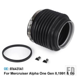 U 字型ジョイントベローズブラック 816431A1 MERCRUISER ALPHA ONE GEN II VAZER 1991 以降のスターンドライブ 18-2747 89180