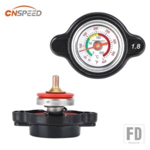 ホンダ スズキ 1.8 バーラジエーターキャップ 25.6PSI 温度ゲージ付き ヤマハカワサキ オートバイ ATV