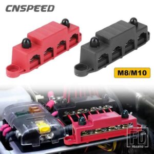 4 ポスト正負バスバーバッテリー配電ブロックカバー付き 250A 定格海洋自動車 RV 車トラック用
