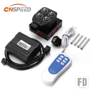 汎用 防振 VU2 12V 4 バルブエアサスペンションマニホールドサスペンションマニホールドバルブリモコン 0-200PSI