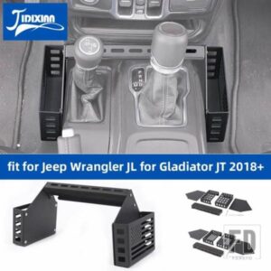 ジープ ギアシフト収納ボックスカーアクセサリーラングラー JL グラディエーター JT 2018-24 に適合