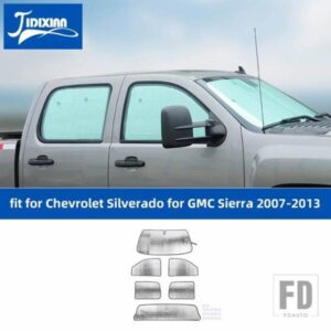 シボレー シルバラード GMC シエラ 2007-13 フロントガラス窓サンシェードカバー