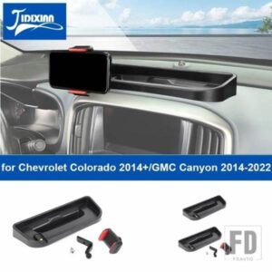 シボレー カーセンターコンソール電話ホルダースタンド収納ボックスアクセサリーコロラド 2014 GMC キャニオン 2014-2022 用