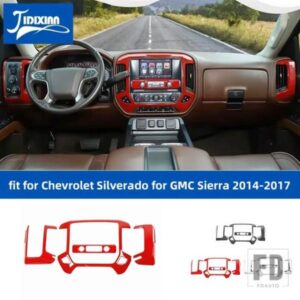 シボレー シルバラード GMC シエラ 2014-16 カーセンターコンソールダッシュボードエアアウトレット装飾カバー