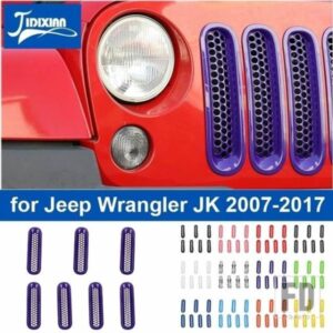 ジープ ラングラー JK 2007-17 フロントインサートレーシンググリル装飾カバー