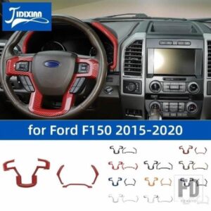 フォード F150 2015-20 ステアリングホイールのダッシュボード装飾カバートリムインテリアアクセサリー
