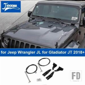 ジープ エンジンフードリムライザー分岐障害物除去ロープラングラー JL グラディエーター JT 2018-23 アップ