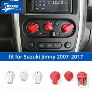 スズキ 車内空調スイッチ調整ノブ装飾カバー ジムニー 39387-2017