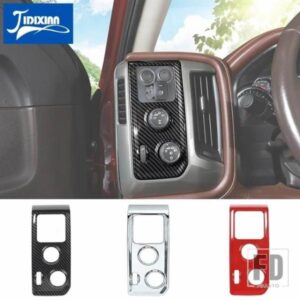 シボレー ヘッドライトスイッチパネル装飾カバーシルバラード GMC シエラ 2014-2018 インテリアアクセサリー