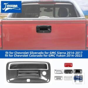 シボレー コロラド用シルバラード用 GMC シエラ用キャニオン 2014-2022 リアテールドアハンドル装飾カバー