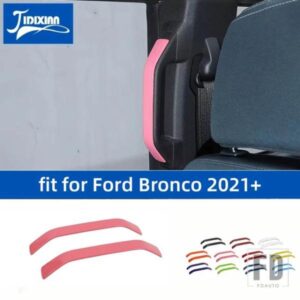 フォード ブロンコ 4 ドア 2021-24 車内 B ピラーハンドル装飾ストリップカバーインテリアアクセサリー