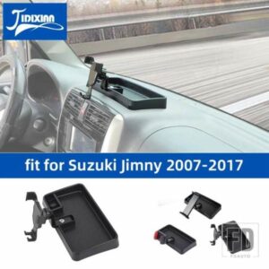 スズキ 自動車電話ホルダータブレットブラケット収納ボックス ジムニー 2007-17