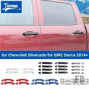 シボレー シルバラード GMC シエラ 2014-18 アップ車外装ドアハンドル装飾シェルカバー