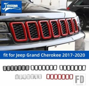 ジープ 車グリルカバー装飾カバーステッカーグランドチェロキー 2017-20 レーシンググリルアクセサリー
