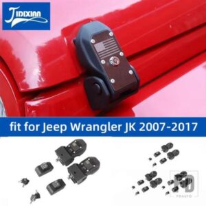 ジープ ラングラー JK 2007-17 エンジンフードラッチキャッチロックバックルに適合