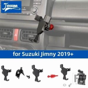 スズキ ジムニー 2019-24 2025 自動車電話ホルダーマウントブラケットスタンドフックインテリアアクセサリー