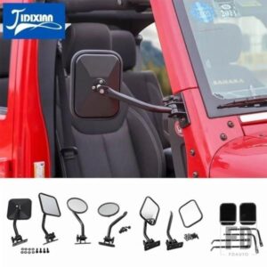 ジープ A ピラーバックミラーブラインドスポットミラーラングラー YJ TJ JK JL 1987-2017 リバースミラーアクセサリー
