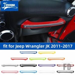 ジープ 車内フロント副パイロットハンドル装飾カバーラングラー JK 2011-17