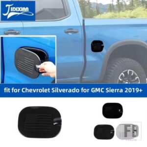 シボレー シルバラード GMC シエラ 2019-24 燃料タンクキャップ装飾カバーアクセサリー