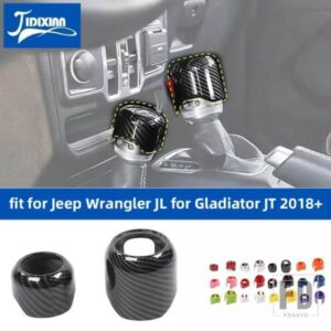 ジープ ラングラー JL グラディエーター JT 2018-24 車インナー 4WD ギアヘッド装飾カバー