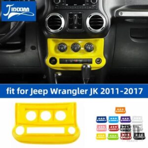 ジープ ラングラー JK 2011 2012 2013 20124 2015 2016 2017 カーエアコンスイッチコントロールパネル装飾カバー