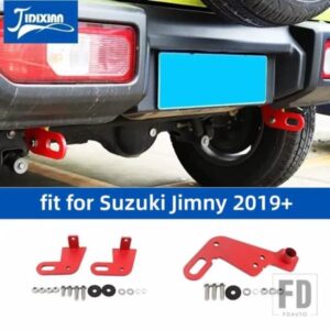 スズキ 牽引バーフロントリアバンパー牽引トレーラーフック ジムニー 2019-24 2025 アクセサリー
