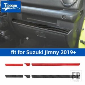 スズキ ソフトカーボンカーセンターコンソール装飾ストリップカバー ジムニー 2019-24 アップ
