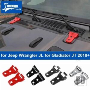 ジープ 車外装エンジンフードヒンジ装飾カバーラングラー JL グラディエーター JT 2018-24 アップ