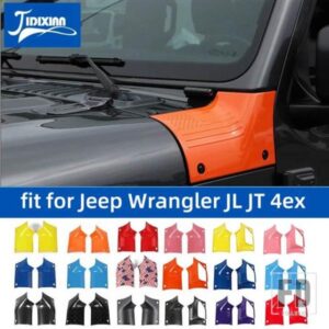 ジープ エンジンフードアングルラップ装飾カバー ラングラー JL 4XE グラディエーター JT 2018-24 アップ用