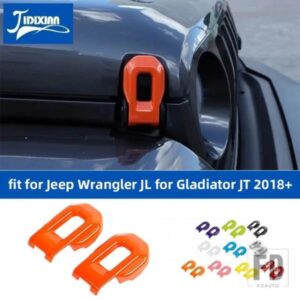 ジープ ラングラー JL グラディエーター JT 2018-24 エンジンロックフードラッチキャッチ装飾カバー