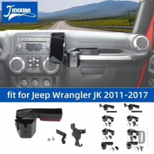 ジープ ラングラー JK 2011-17 ピリオンシート副パイロットハンドル収納ボックス携帯電話ホルダー