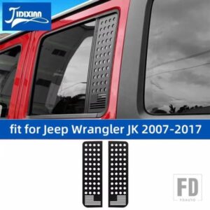 ジープ リアドア窓ガラスパネル装飾カバーラングラー JK 2007-20174 ドア外装アクセサリー