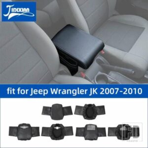 ジープ 片付けアームレストボックスクッションパッドと収納袋カバーアクセサリーラングラー JK 2007 2008 2009 2010
