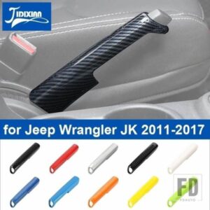 ジープ 車内ハンドブレーキ装飾カバーラングラー JK 2011-14-2017 ハンドブレーキカバーアクセサリー